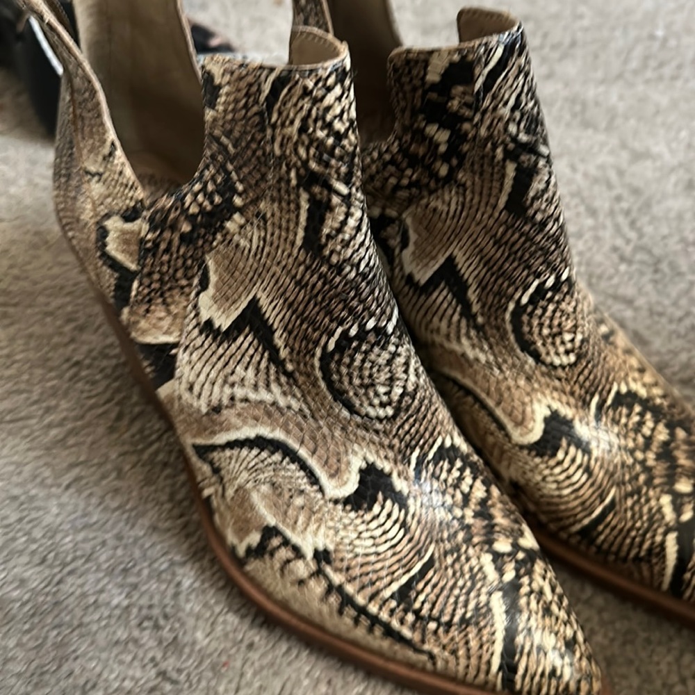 Snake skin boots